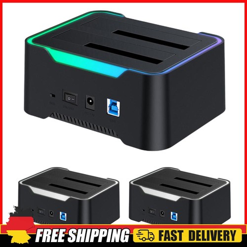Dual-bay HDD Docking Station 5Gbps HDD Enclosure for 2.5/3.5 Inch SATA HDD/SSD