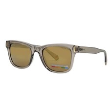 Polaroid Grey Gold Multilayer Square Unisex Sunglasses PLD 6206/S 010A/LM 51
