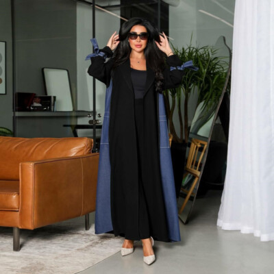 Islamic Women Muslim Open Abaya Cardigan Turkey Long Robes Moroccan Dresses Gown