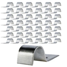 Highcraft One Hole Pipe Strap U Bracket, Galvanized (100 Pack)