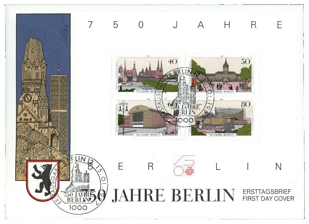 Berlin German & Colonies First Day Cover Stamps