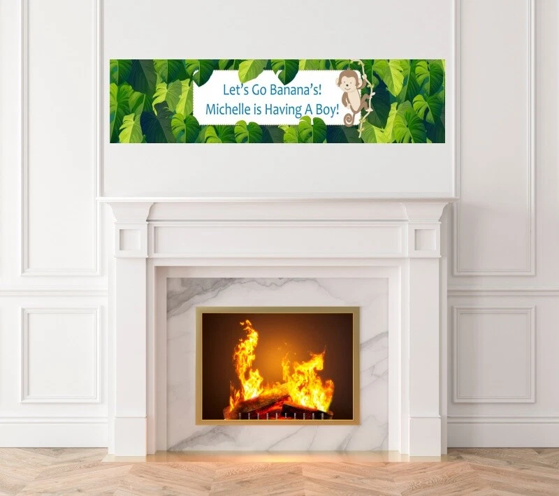 Mono - Banner impreso Baby Shower - Banner mono interior exterior Foto 4 de 4