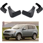 4Pcs Mud Flaps Splash Guards Mudguard Fender for Mitsubishi Outlander 2007-2013