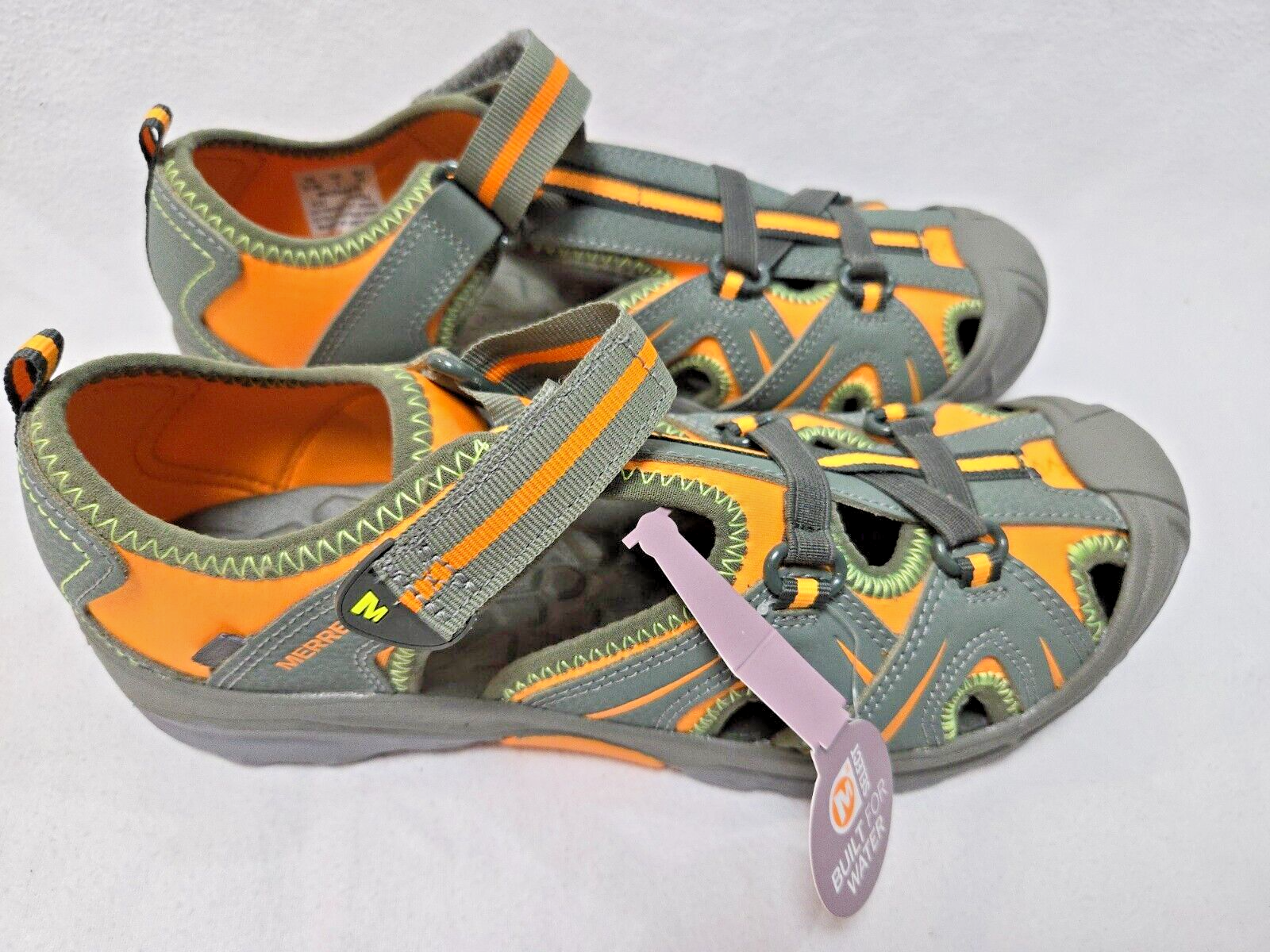 NUOVO Merrell Hydro Olive Unisex Pescatore Acqua Hydro Sandle MK 264439 Taglia 7 Med