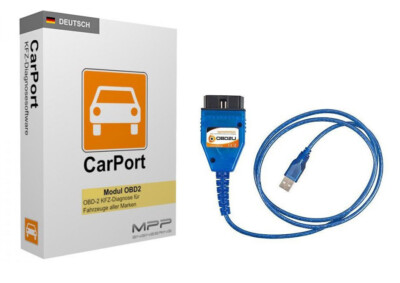 USB OBD KKL Diagnose Gerät CarPort PRO für VW Audi Seat Skoda SOFTWARE K-Leitung