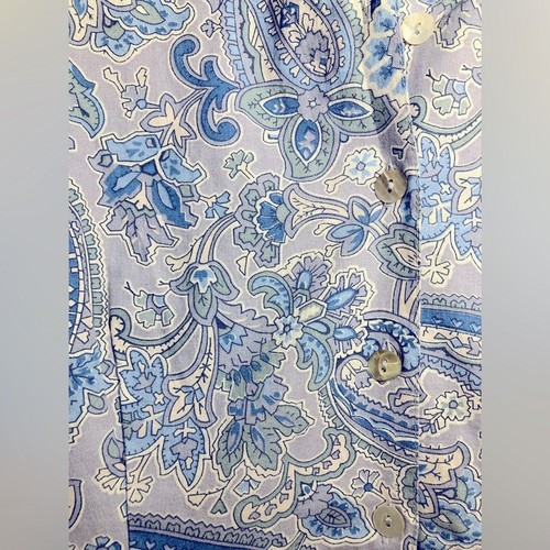 April Cornell New without Tags Dress Size L Cotton Paisley Pockets Summer - Picture 5 of 6