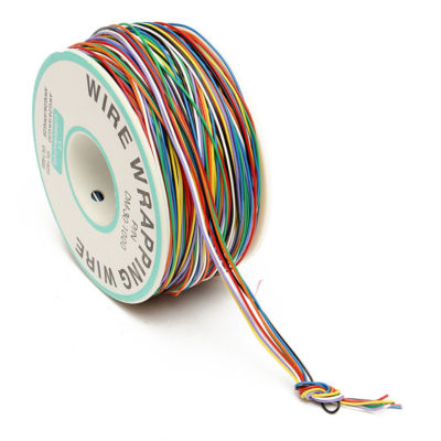 30 AWG Wrapping Cable 280M B-30-1000 8 Wire Breadboard Jumper Colored Insulation