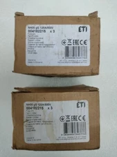 ETI ELEKTROELEMENT 004182215 NH00gG 125A/500V 2 BOX (LOT OF 6 Pc)