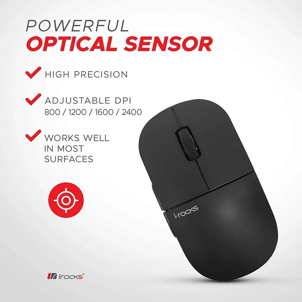 i-Rocks M23R 2.4G Wireless Silent Slim Mouse with USB Nano Receiver - Image 3 of 4