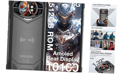  S200 X (2025) 5G Rugged Phone,32GB+512GB/TF 2TB, Android 14 Rugged Cell Phone 