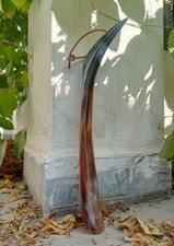 Shoe Horn LongHandle Ox Natural Finished Real Horn Personalized