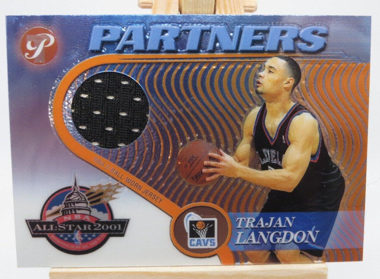 2001 Topps Pristine PA-TL Trajan Langdon Jersey Patch Card all-star partners