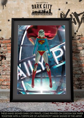 SUPERGIRL Film SEXY MILLY ALCOCK Poster DC Comic Signed Woman of Tomorrow 08