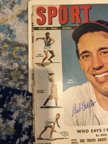 Bob Feller Signed April 1949 Sport Magazine Cover Only Auto Autographed - Picture 3 of 4