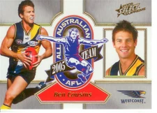 2006 Select AFL Supreme All Australia Team Card AA18 Ben Cousins (Eagles)