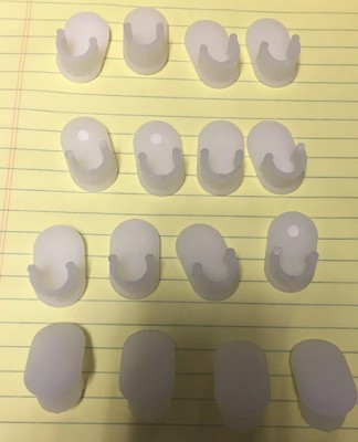 16 Half Oval Sling End Caps Patio Furniture Repair Part