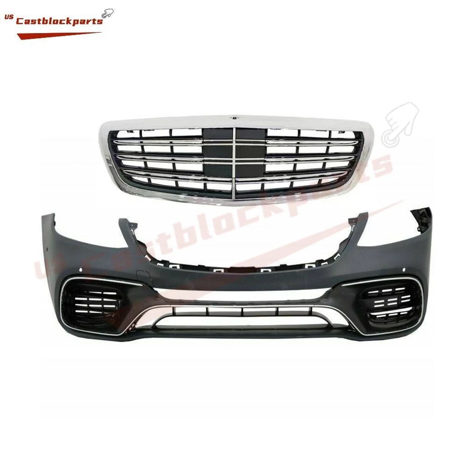 Parachoques delantero W222 S550 Facelift 18+ S63 AMG para Mercedes Benz Clase S 14-17 Foto 3 de 4