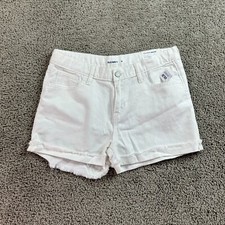 Old Navy Cut Off Shorts Girls 16 White 2 In Inseam Cotton Pockets Denim Girls