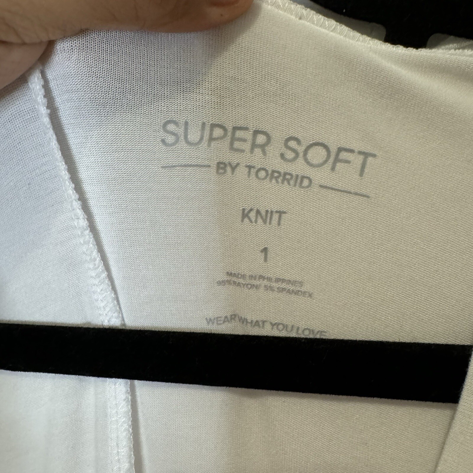 Torrid Super Soft Basic Solid Plain White V Neck … - image 3