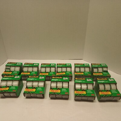 Scotch Magic Tape 3 rolls (29 Yds) - Lot of 11 - New