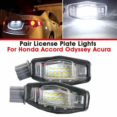 For Honda Civic Accord 18 SMD LED License Number Plate Light Lamp Bulb