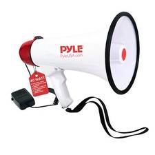 Pyle 40 Watt Professional Megaphone Clear Sound Ergonomic Grip - Multi-Func...