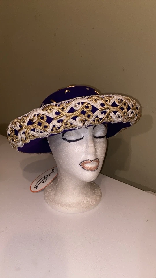 Elegant NWT Dress/Church Hat By Jack McConnell  - Image 4 of 4