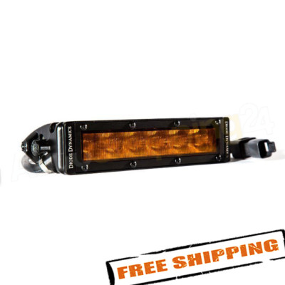 Diode Dynamics DD5044S Stage Custom SAE/DOT 6'' Wide Beam Amber LED Light Bar