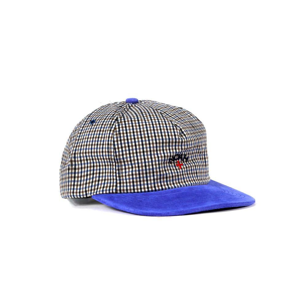 Noah NYC Logo Blue Suede Brim Plaid Check Hat Cap eBay