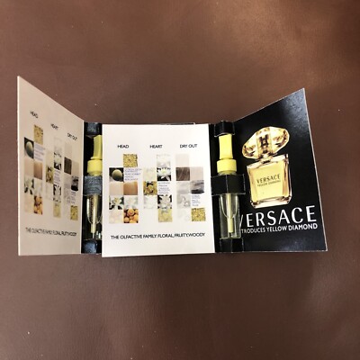 Versace Yellow Diamond Edt 0.03 oz Each Sample Lot Of 2