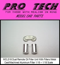 1:16-1:18 MCLS 18 Dual Machined Oil Filters Cast Mount  LBR Model Parts PRO TECH
