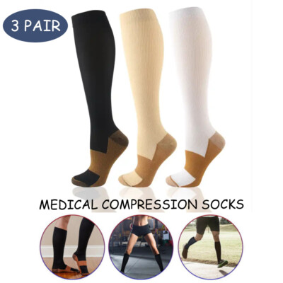 Compression Socks for Men & Women 20-30mmHg-Graduated Supports Socks for Soccer
