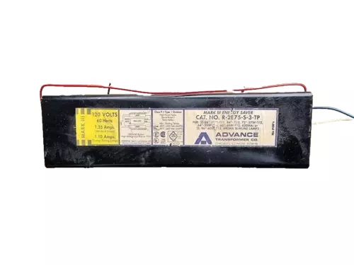 Advance R-2E75-STP F96712 Slimline Fluorescent Light Ballast: 120V New Old Stock