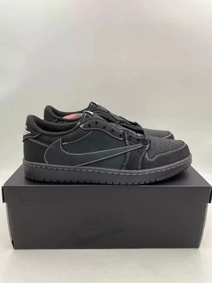 Size 9.5 - Jordan 1 Retro Low OG SP x Travis Scott Black Phantom