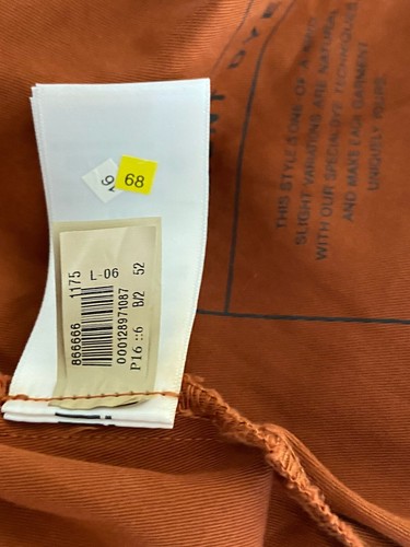 NWT Gap High Rise Straight Leg Pleated Cargo Pants Rusty Red Size 6 - Picture 8 of 9