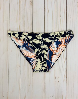 Maaji Blue Flower Shadow Flirt Reversible Bikini Bottom Sz S