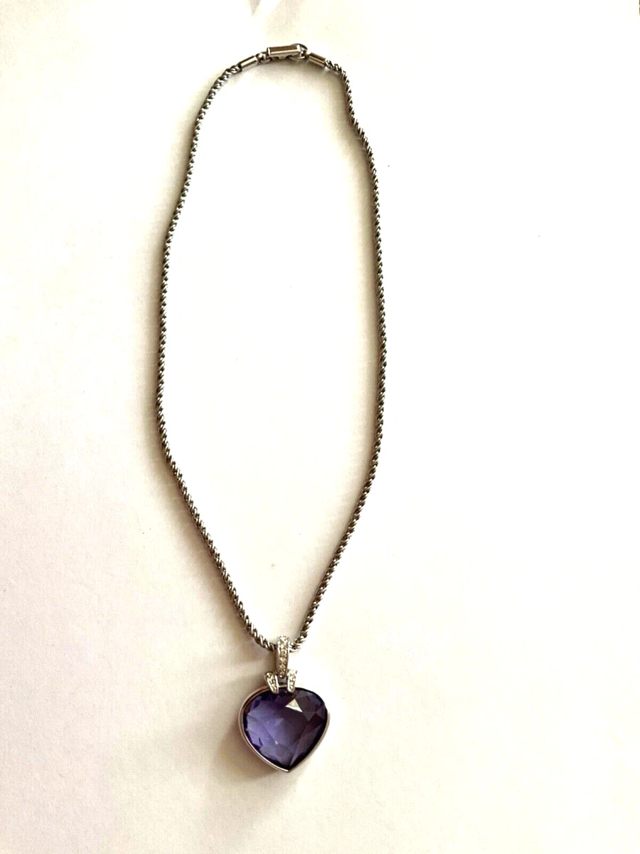 Swarovski tanzanite necklace deals