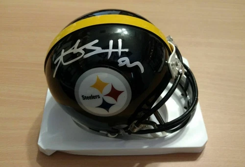 Pittsburgh Steelers Antonio Brown Signed Mini Helmet COA 1 Proof Photo
