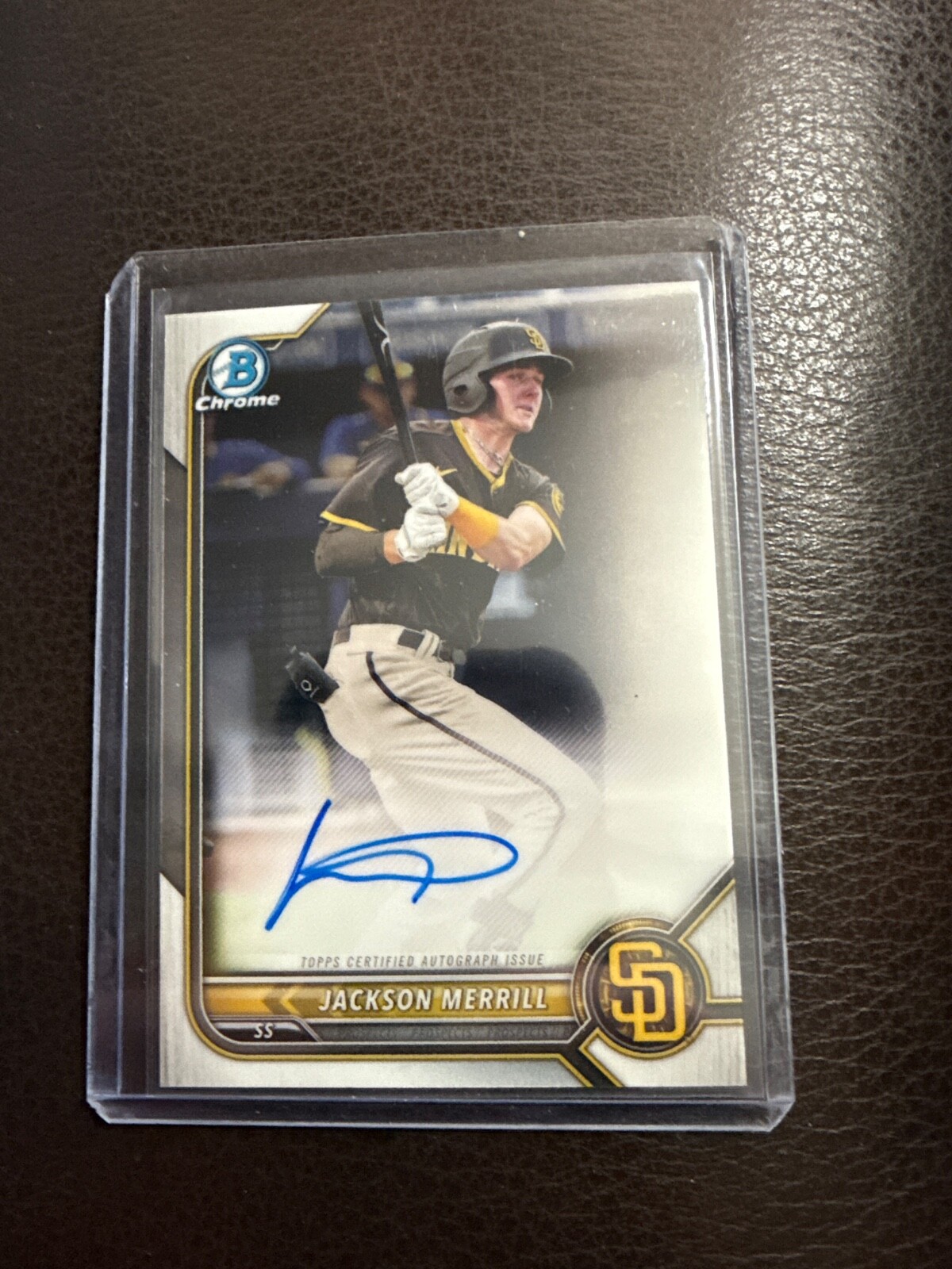 2022 Bowman Chrome - Prospect Autographs Jackson Merrill #CPA-JME (AU, RC)