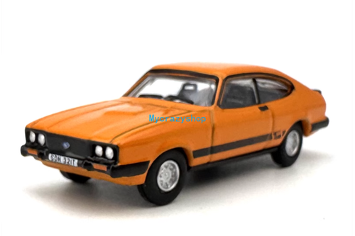 CR 1:76 Orange Capri MK3 Hatchback Classic Sports Model Diecast Metal Car