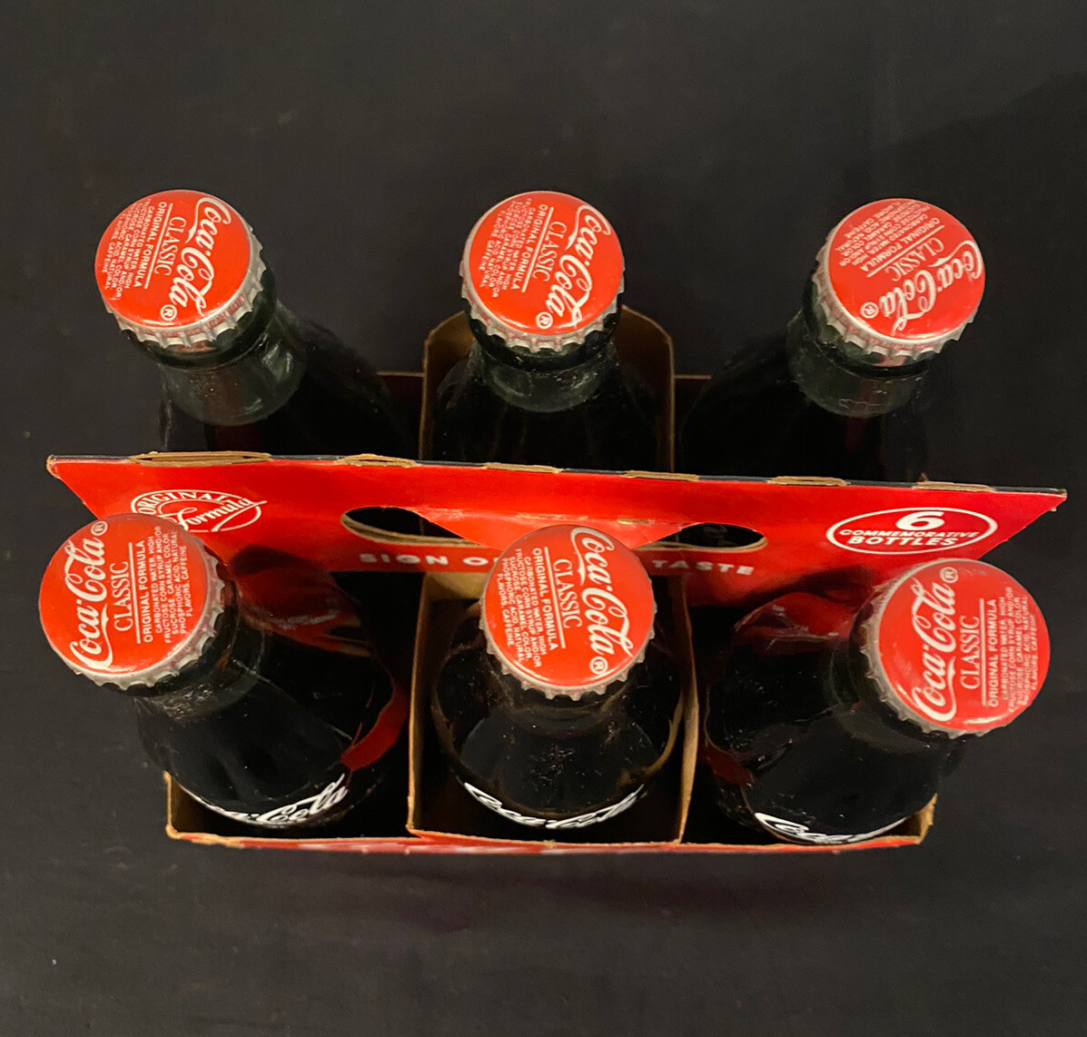 CHRISTMAS 1990 6 Pack of Coca Cola “Around The World” Bottles USA