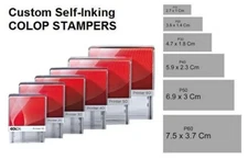 Rubber Stamps - Rectangular - Custom - Colop Printer 10/20/30/40/50/60