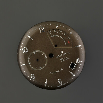 ZENITH Dial Zifferblatt 03.1125.685 Elite Power Reserve Black Brown Automatik