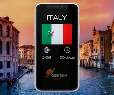 Italy - 5GB for 30 days - Mobile Data eSIM - Fast Delivery