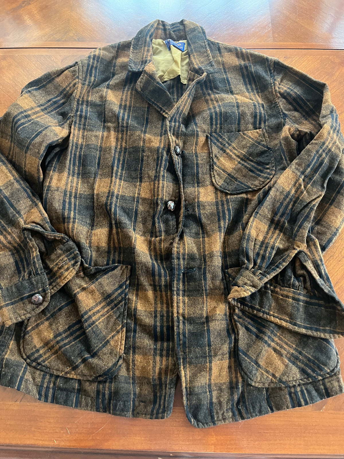 Pendleton Vintage Marlowe Plaid Wool Jacket Shack… - image 1