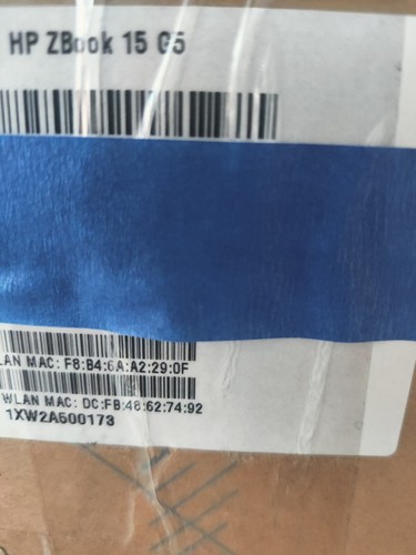 portátil hp zbook 15 g5