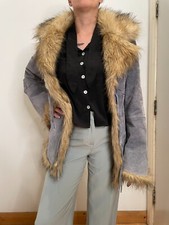 Morgan De Toi Vintage Pig's Sueded And Leather Coat
