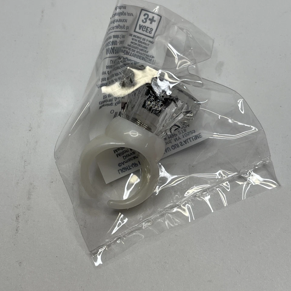 Anillo de diamantes de plástico iluminado grado Amscan favor de fiesta 48 piezas rosa o blanco nuevo Foto 4 de 4