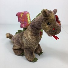 Ty Beanie Babies Collection - Scorch, Fire Breathing Dragon With Wings 7/31/98