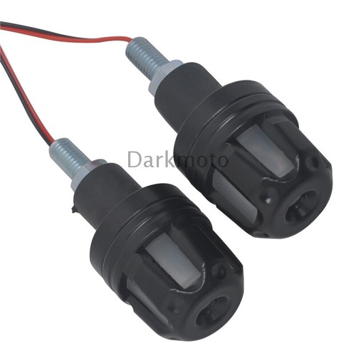 Motorcycle Turn Signal LED Red Light Indicator Blinker Handle Bar End Handlebar - Picture 12 of 12